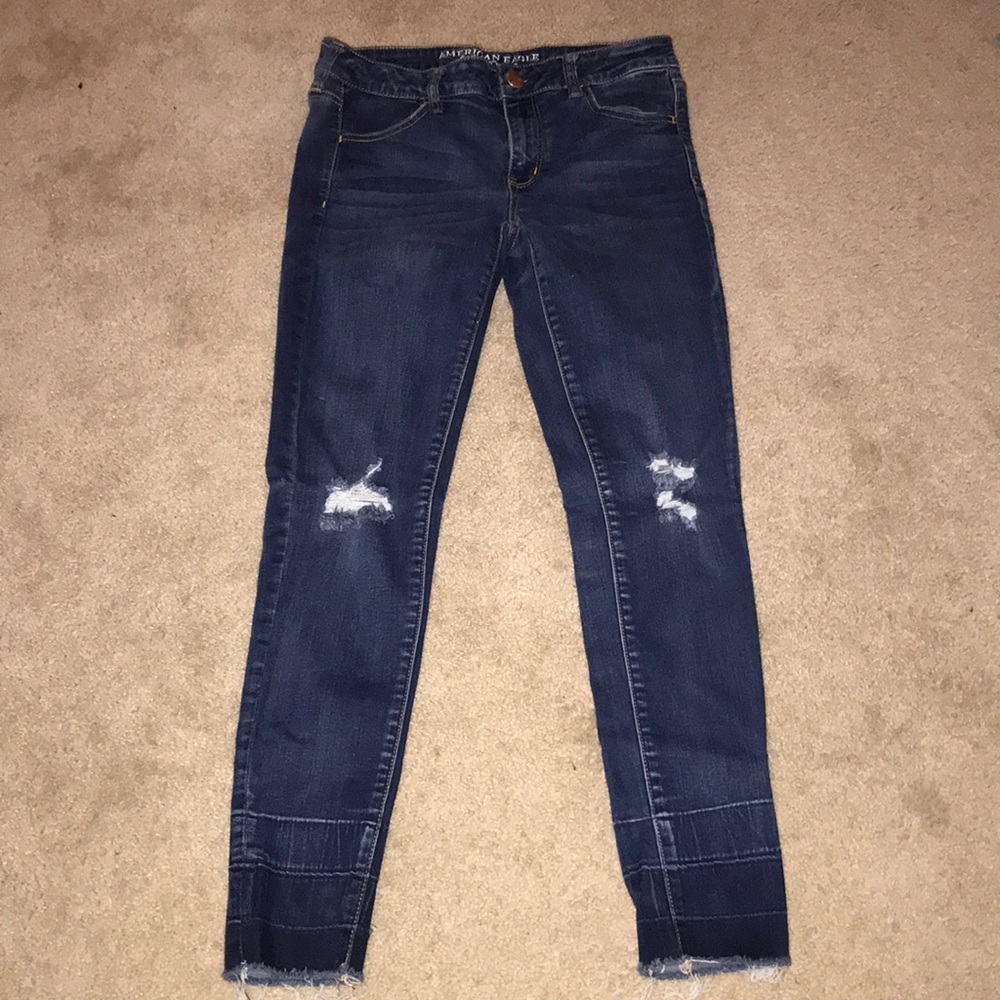 Dark Wash American Eagle Jeggings